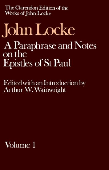 A Paraphrase and Notes on the Epistles of St Paul
